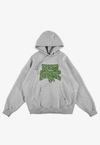 Bluza męska z kapturem oversize Prosto Chicago szara