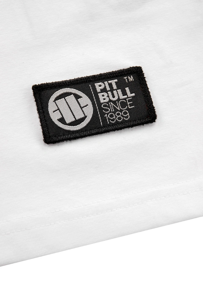 Koszulka męska T-Shirt Pit Bull Pitbull Classic Boxing Slim Fit biała