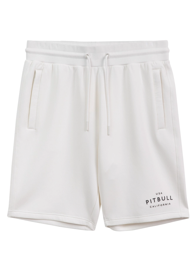 Spodenki szorty dresowe męskie Pitbull Sampson białe