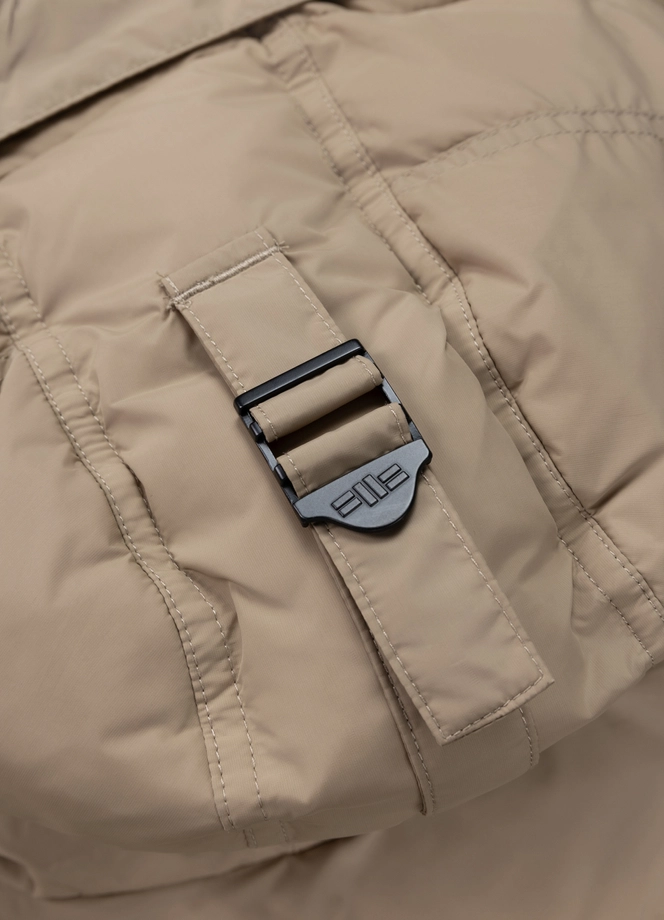 Kurtka damska zimowa parka Pit Bull Queenston beżowa