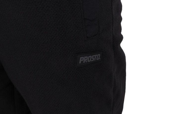 Spodnie dresowe męskie Prosto Klasyk Yogy polar czarne