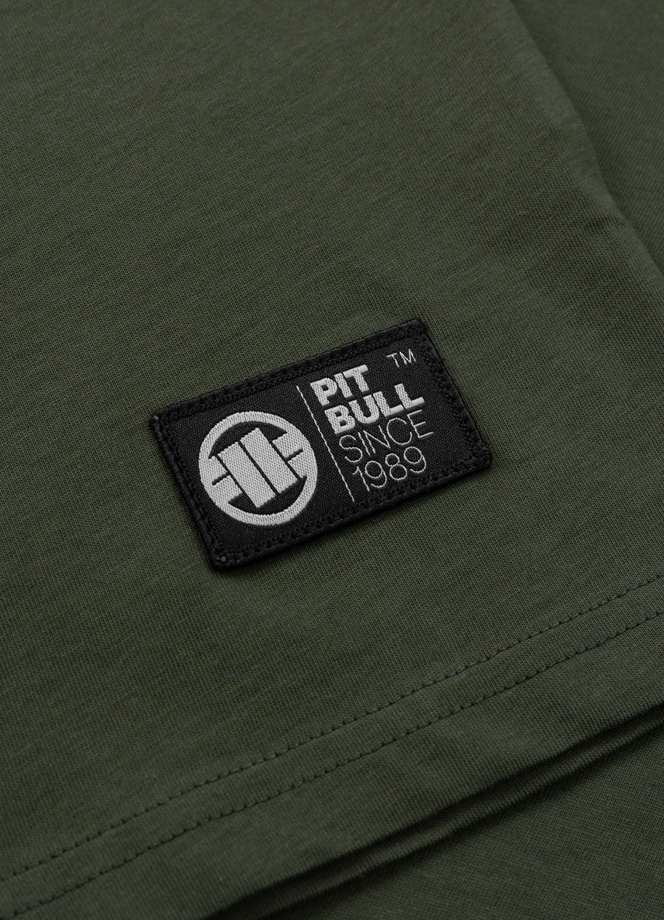 Koszulka męska T-Shirt Pit Bull Pitbull Parabellum ciemno zielona
