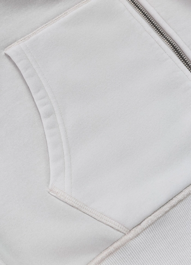 Bluza męska rozpinana z kapturem Pit Bull Hackett biała