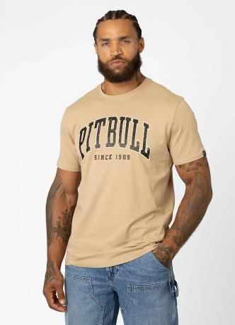 Koszulka męska T-Shirt Pitbull West Coast Norton beżowa