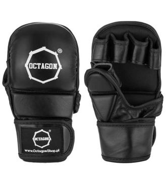 Rękawice MMA Octagon Sparingowe skóra JOA black