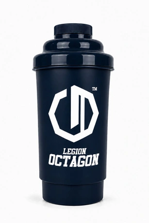 Shaker sportowy Legion Octagon Basic 600 ml granatowy