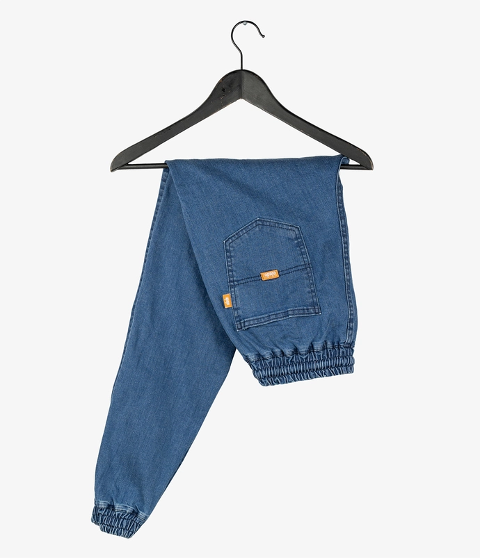Spodnie jogger jeans Elade jasno niebieskie
