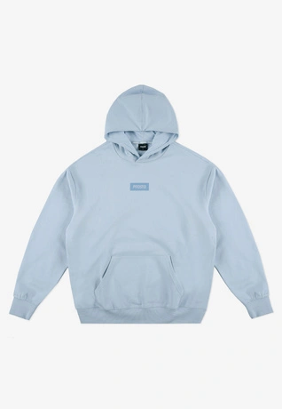 Bluza męska z kapturem oversize Prosto Box 2.0 jasno niebieska