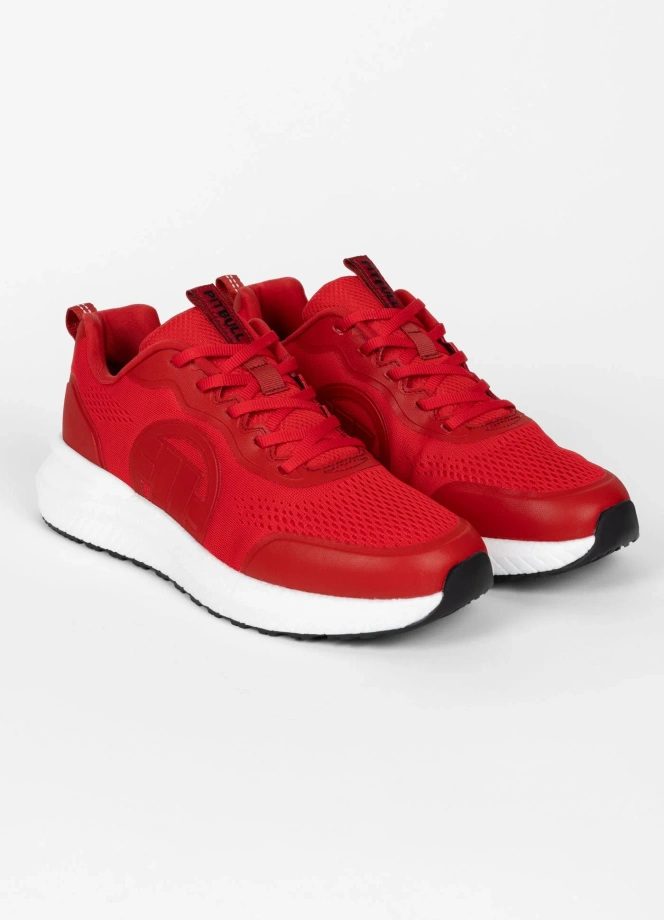Buty sportowe sneakersy męskie Pit Bull Dogwood czerwone