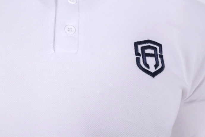 Koszulka męska Polo t-shirt Street Autonomy Izi biało/niebieska