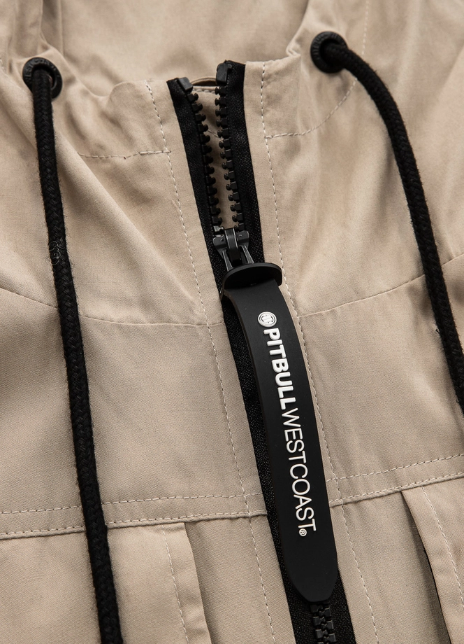 Kurtka męska przejściowa wiosenna Pit Bull Arillo wiatrówka sand