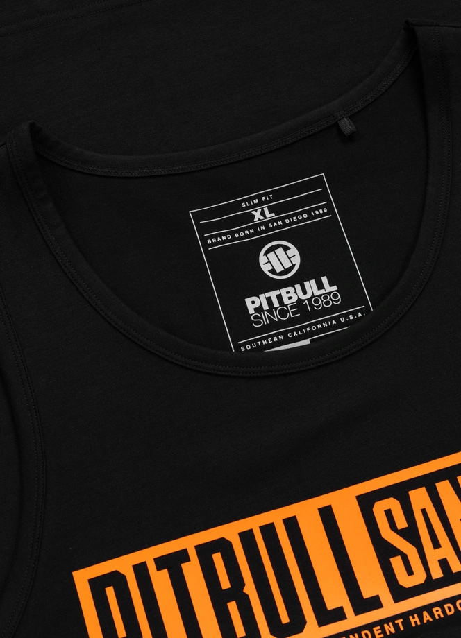 Koszulka męska tank top Pitbull Eighty Nine Dog czarna