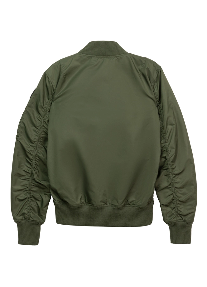 Kurtka męska przejściowa wiosenna Pit Bull MA 1 Logo Flight Jacket 2 bomber zielona