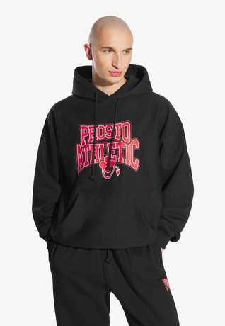 Bluza męska z kapturem oversize Prosto Chicago czarna