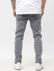 Spodnie męskie Jeans Jigga Wear Mini Haft Logo szare