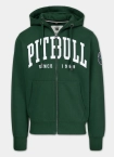 Bluza męska rozpinana z kapturem Pit Bull Norton zielona