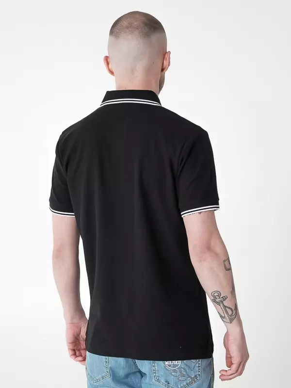 Koszulka męska polo t-shirt Środowisko Miejskie Laur czarna