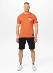 Koszulka męska T-Shirt Pit Bull Pitbull Dog SD pomarańczowa