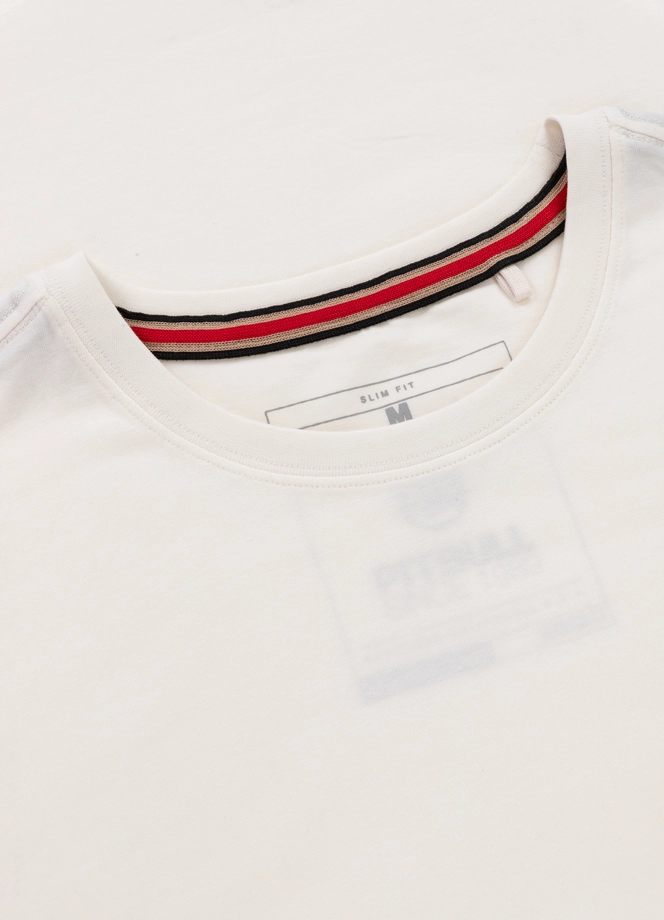 Koszulka męska T-Shirt Pit Bull Pitbull USA CAL Slim Fit biała