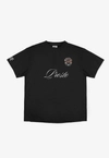 Koszulka męska t-shirt oversize Prosto Football Fan sprany czarny