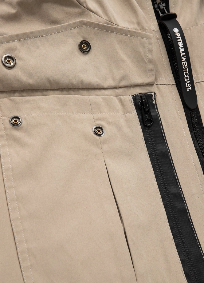 Kurtka męska przejściowa wiosenna Pit Bull Arillo wiatrówka sand