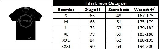 Koszulka T-shirt męski Octagon In Fire czarna