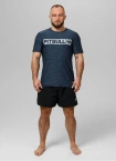 Koszulka męska T-shirt Pit Bull Performance Pro+ Casual Sport Hilltop granatowa