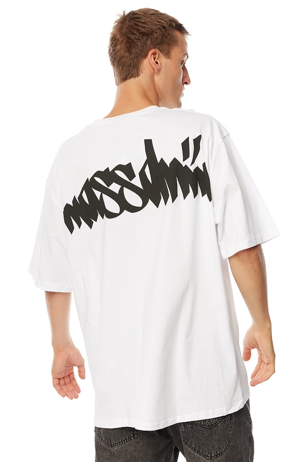 Koszulka męska t-shirt Mass Dnm Nostalgia. Angel biała