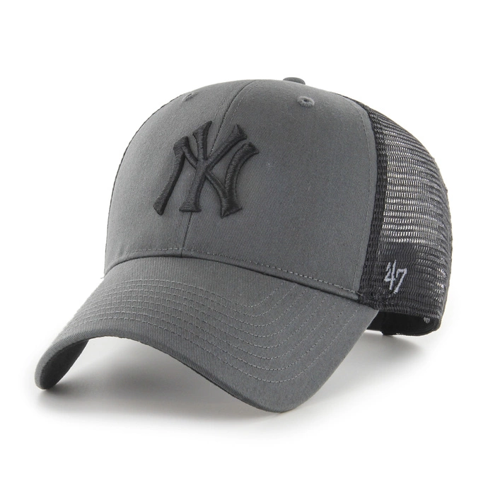 Czapka z daszkiem 47 Brand Trucker New York Yankees Charcoal Branson Mesh szaro/czarna