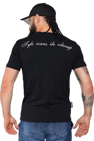 Koszulka męska T-shirt Octagon Tyle Szans Ile Odwagi czarna