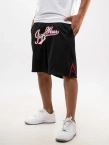 Spodenki szorty męskie dresowe Jigga Wear Baseball czerwono czarne