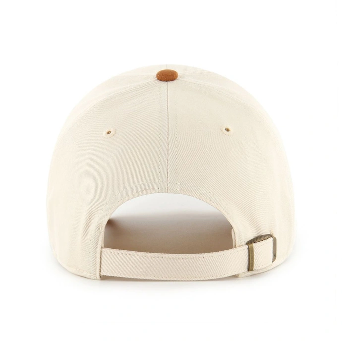 Czapka z daszkiem 47 Brand New York Yankees Mini Script Suede Visor beżowa