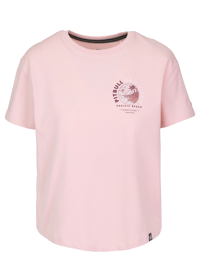 Koszulka damska T-shirt oversize Pit Bull Planet Surf różowa