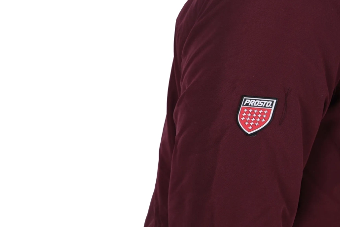 Kurtka męska zimowa Prosto Klasyk Long burgundowa