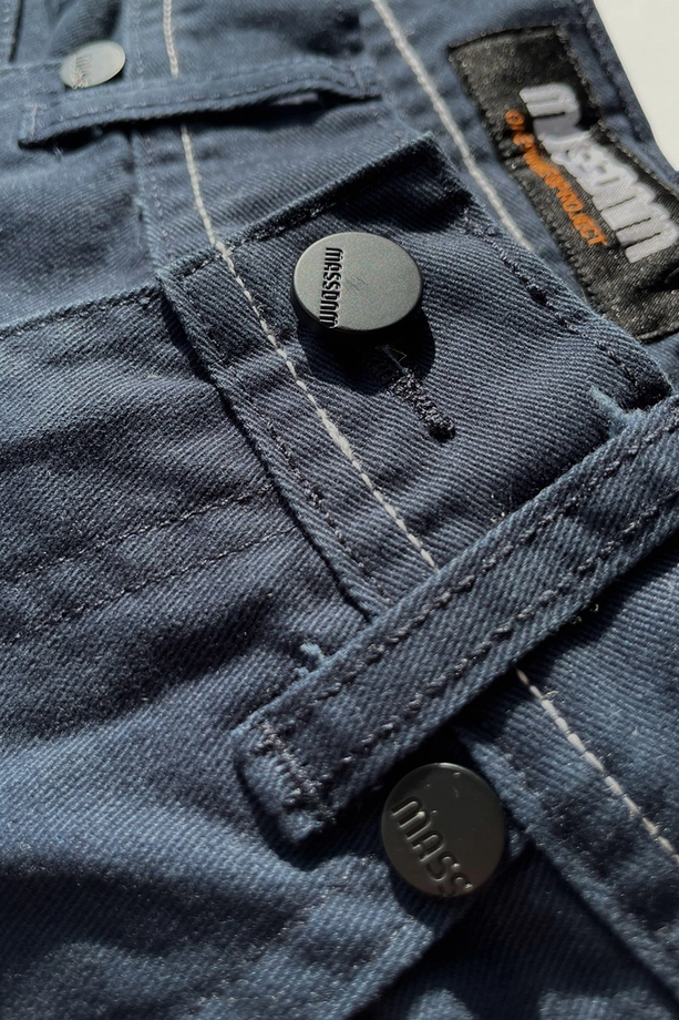 Spodnie męskie Mass Denim Slang Baggy Fit granatowe