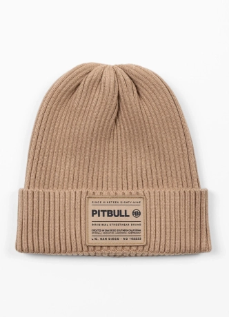 Czapka zimowa Pit Bull Beanie Dock beżowa