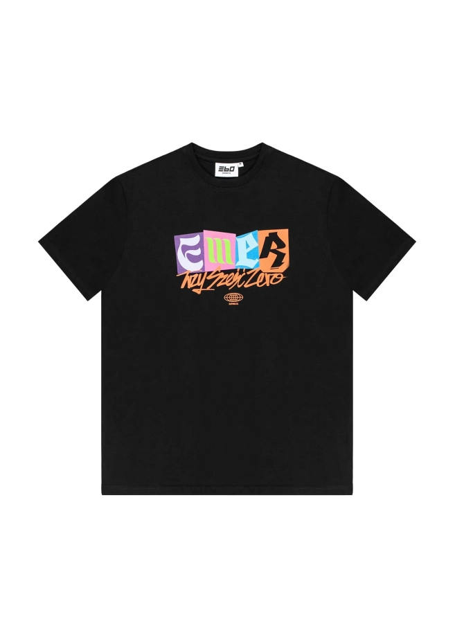 Koszulka t-shirt męski 360 CLTH Emer czarny