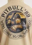 Bluza męska z kapturem Pitbull Pit Bull Driving beżowa