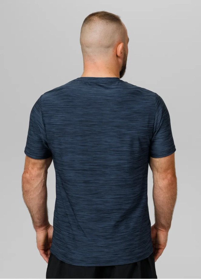 Koszulka męska T-shirt Pit Bull Performance Pro+ Casual Sport Small Logo granatowa