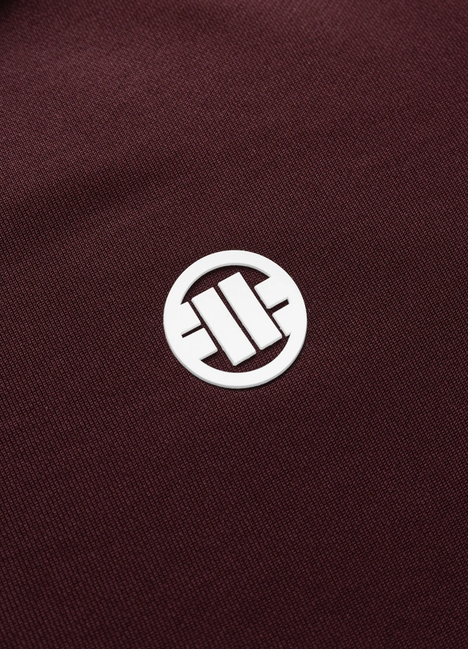 Komplet dresowy Pit Bull Oldschool Tape Logo ciemno bordowy