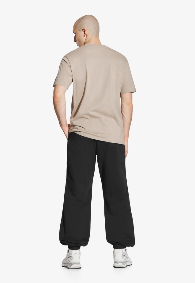 Koszulka męska t-shirt Prosto Box Logo beżowa