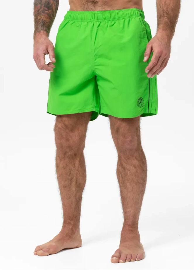Spodenki szorty kąpielowe męskie Pitbull Crownhill fluo zielone