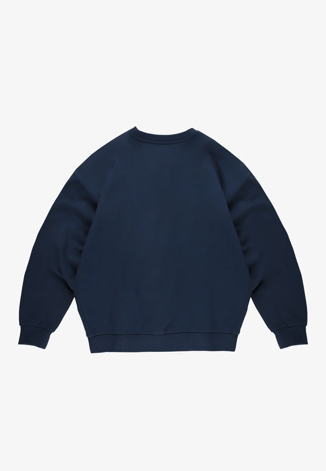 Bluza męska oversize Prosto Big Shield crewneck granatowa