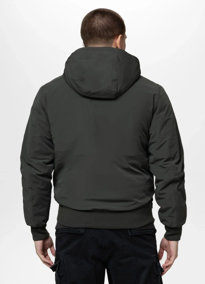 Kurtka zimowa męska Pit Bull Softshell York oliwkowa zielona