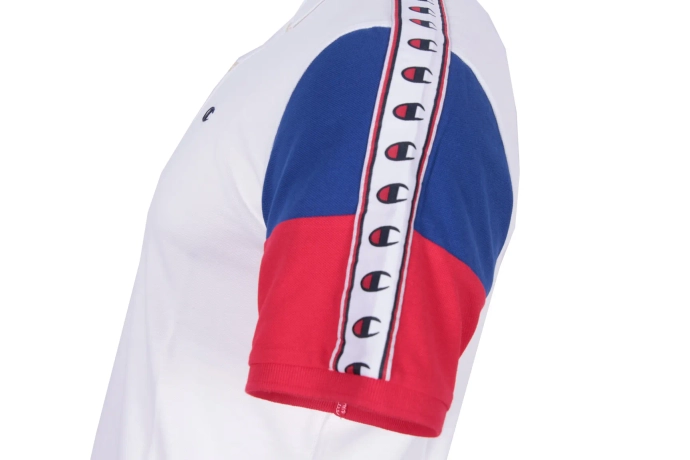 Koszulka męska Polo Champion lampas biała