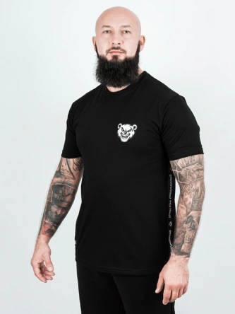 Koszulka męska t-shirt Środowisko Miejskie Miś Lampas czarna