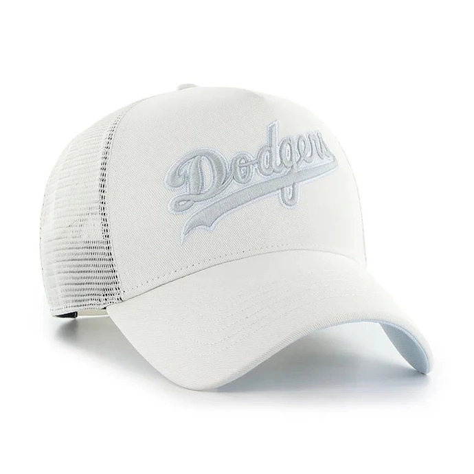 Czapka z daszkiem 47 Brand Los Angeles Dodgers Soft Glow Script biała