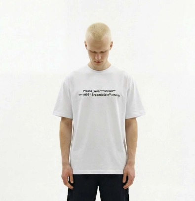 Koszulka męska t-shirt oversize Prosto Callendar biała
