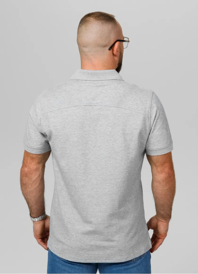 Koszulka męska Polo Pitbull Pit Bull Pique Rockey szara