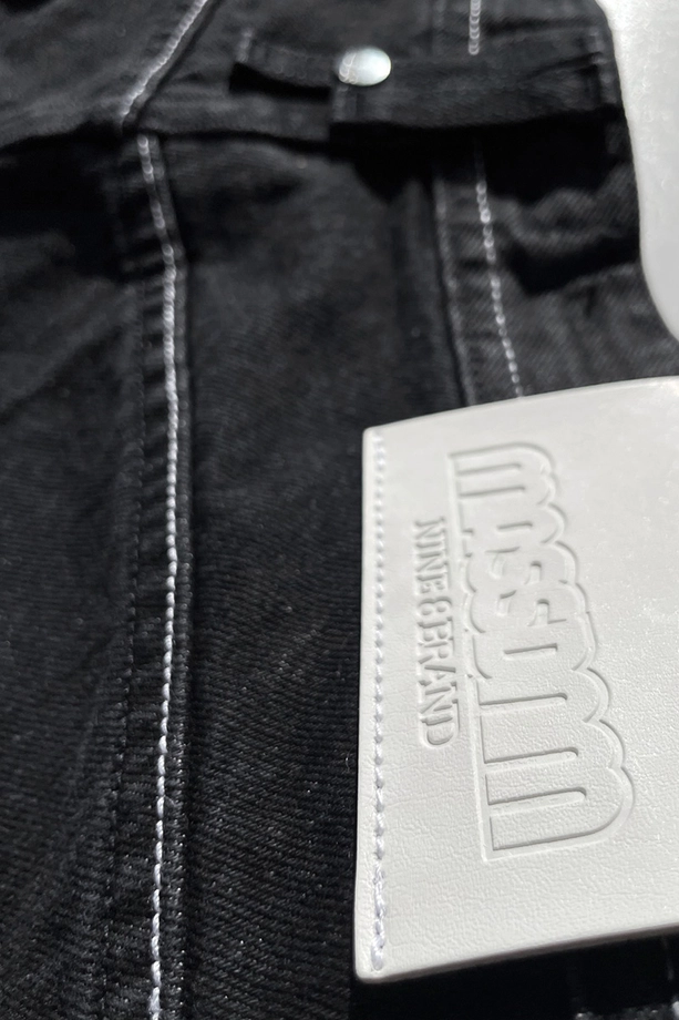 Spodenki męskie jeansowe Mass DNM Box czarne